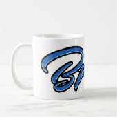 Bruno Vorname Name blue Tasse Kaffeetasse (Links)