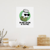 Bruns auf einem Thyme Funny Herb Pub Poster (Küche)