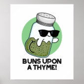 Bruns auf einem Thyme Funny Herb Pub Poster (Vorne)