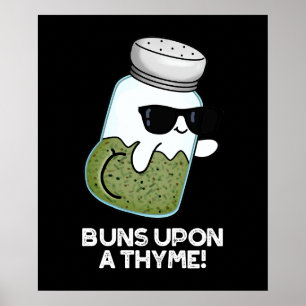 Bruns auf einem Thyme Funny Herb Pub Poster