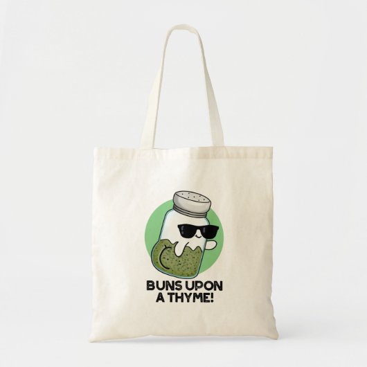 Bruns auf einem Thyme Funny Herb Pub Tragetasche (Vorne)