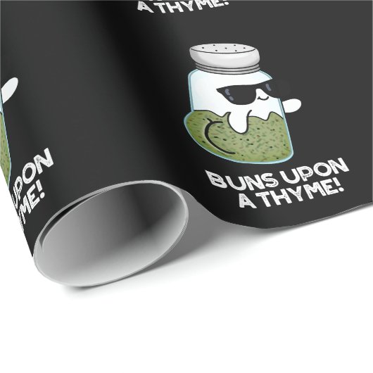Bruns auf einem Thyme Funny Kraut Pub Dark BG Geschenkpapier (Rolleneckpunkt)