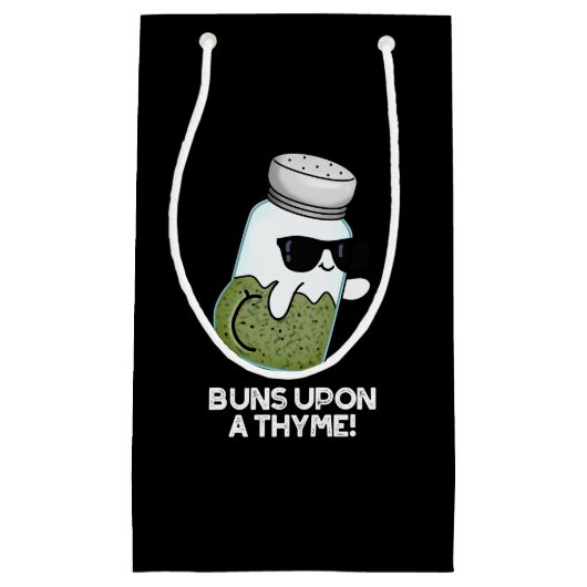 Bruns auf einem Thyme Funny Kraut Pub Dark BG Kleine Geschenktüte (Vorderseite)