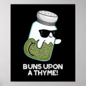 Bruns auf einem Thyme Funny Kraut Pub Dark BG Poster (Vorne)