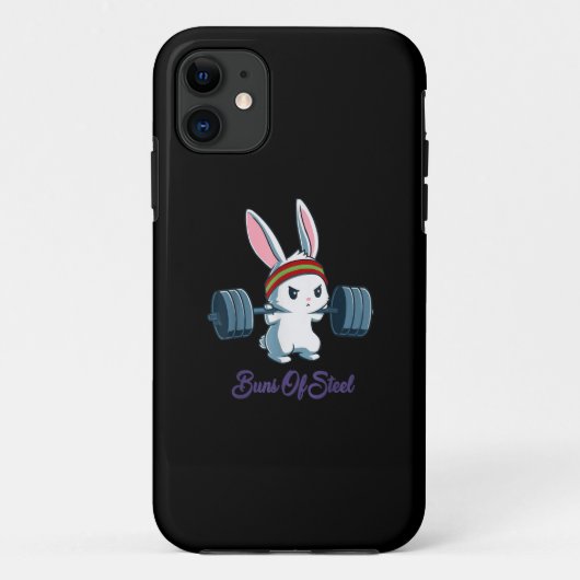 Bruns von Ness Rabbit Bunny Lover Gym Workout Funn Case-Mate iPhone Hülle (Rückseite)