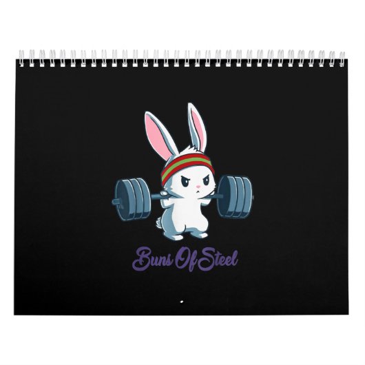 Bruns von Ness Rabbit Bunny Lover Gym Workout Funn Kalender (Titelbild)