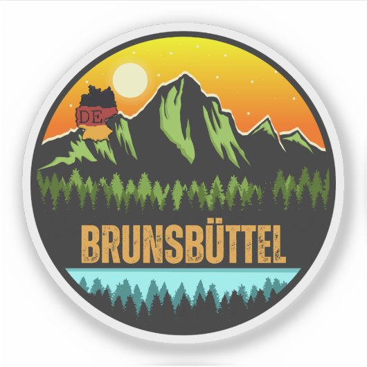 Brunsbüttel, Deutschland Aufkleber (Vorderseite)