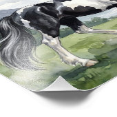 Brunskjottur Black pinto Icelandic Fotodruck (Ecke)