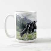 Brunskjottur Schwarzer Pinto Isländer Kaffeetasse (Links)