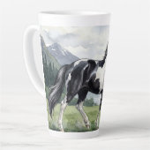Brunskjottur Schwarzer Pinto Isländer Milchtasse (Linke Ecke)
