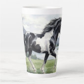 Brunskjottur Schwarzer Pinto Isländer Milchtasse (Vorderseite)