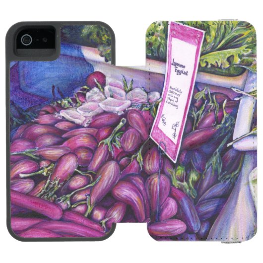 Brunst für die Whale-Suppe Incipio iPhone Geldbeutel-Hülle (Folio Geöffnet)