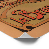 Brunswick Billards Vintage Poster (Ecke)