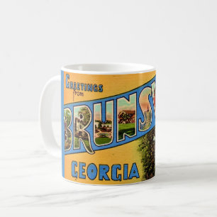 Brunswick Georgia Retro Tasse