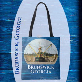 Brunswick Georgia Shrimp Fischerboot Souvenir Tasche