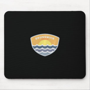 Brunswick Georgia Strand Ga Sonnenuntergang Urlaub Mousepad