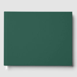 Brunswick Green Solid Color Gästebuch