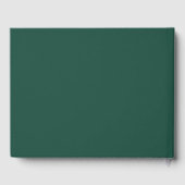 Brunswick Green Solid Color Gästebuch (Rückseite)