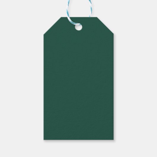 Brunswick Green Solid Color Geschenkanhänger (Vorderseite)