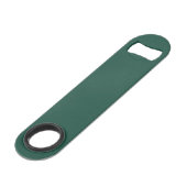 Brunswick Green Solid Color Speed Flaschenöffner (Rückseite Schrägansicht)