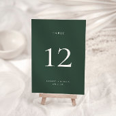 BRUNSWICK Green Tischnummer Card