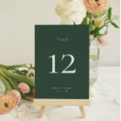 BRUNSWICK Green Tischnummer Card