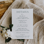 BRUNSWICK Green Wedding Details Card Einladung