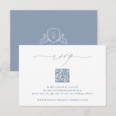 BRUNSWICK Hochzeits-QR-Code RSVP Karte (Vorne/Hinten)