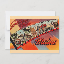 Brunswick Maine Greetings Postcard Postkarte