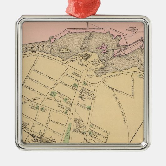 Brunswick, Topsham Silbernes Ornament (Vorne)