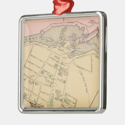 Brunswick, Topsham Silbernes Ornament (Links)