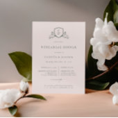 BRUNSWICK WAPPEN Hochzeit Probe Dinner Einladung