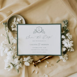 BRUNSWICK WAPPEN Monogram Wedding Save The Date