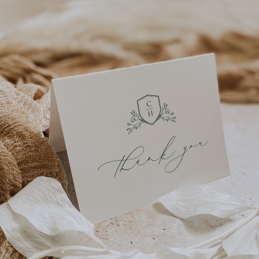 BRUNSWICK WAPPEN Wedding Foto Dankeskarte