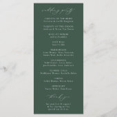 BRUNSWICK WAPPEN Wedding Programm (Rückseite)