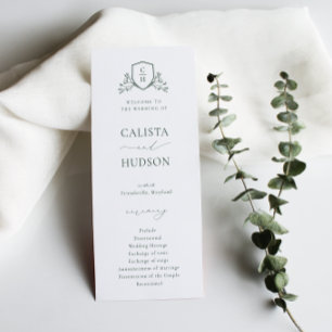 BRUNSWICK WAPPEN Wedding Programm