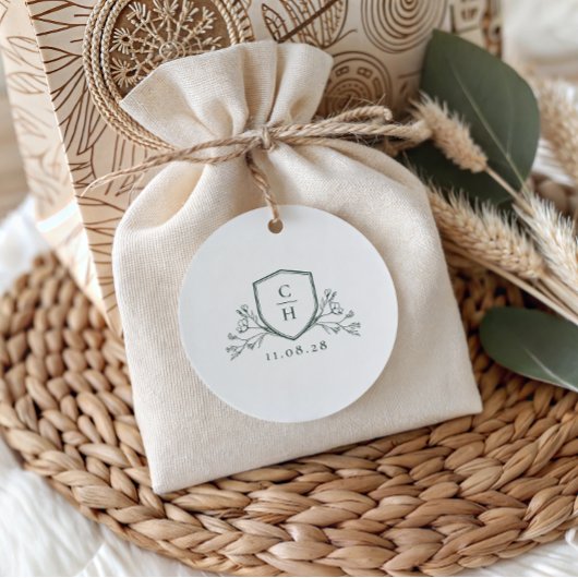 BRUNSWICK WAPPEN Wedding Vielen Dank Geschenkanhänger