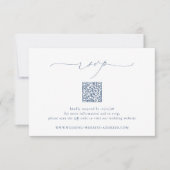 BRUNSWICK Wedding QR Code RSVP Karte (Vorderseite)