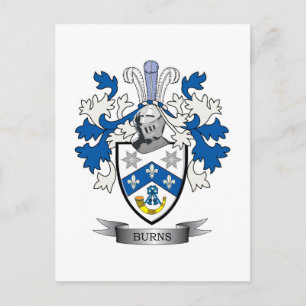 Brurns Familienwappen Coat of Arms Postkarte