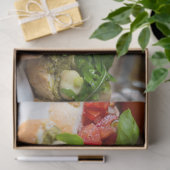 Bruschetta Antipasti mit Bohnen und Arugula, Seidenpapier (Geschenk)