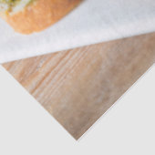 Bruschetta Antipasti mit Bohnen und Arugula, Seidenpapier (Ausschnitt)