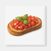Bruschetta Tomatoes Basil Garlic Magnet (Vorne)