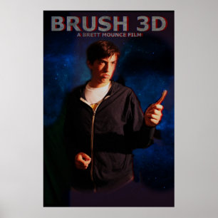 Brush 3D Poster