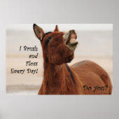 Brush and Floss Your Teeth Daily Poster (Vorne)