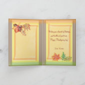 Brush Art of Fall Foliage für Erntedank Karte (Innenseite)