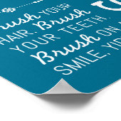 Brush | Badevorschriften Poster Art Print 8x10 (Ecke)