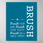 Brush | Badevorschriften Poster Art Print 8x10 (Vorne)