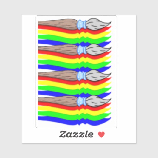 Brush-by-Me Aufkleber (Blatt)