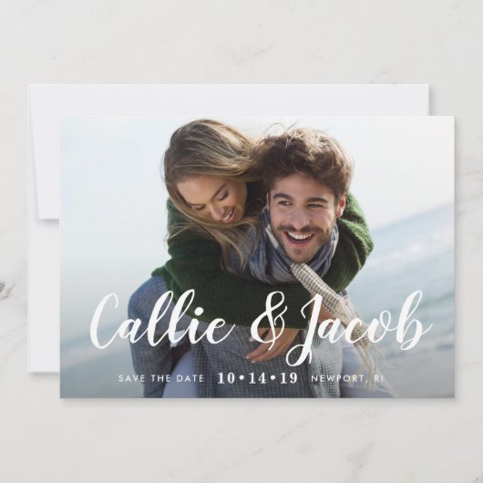 Brush Calligraphy | FOTO SAVE THE DATE (Vorderseite)