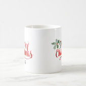 Brush Calligraphy Merry Christmas 2025 Kaffeetasse (Mittel)